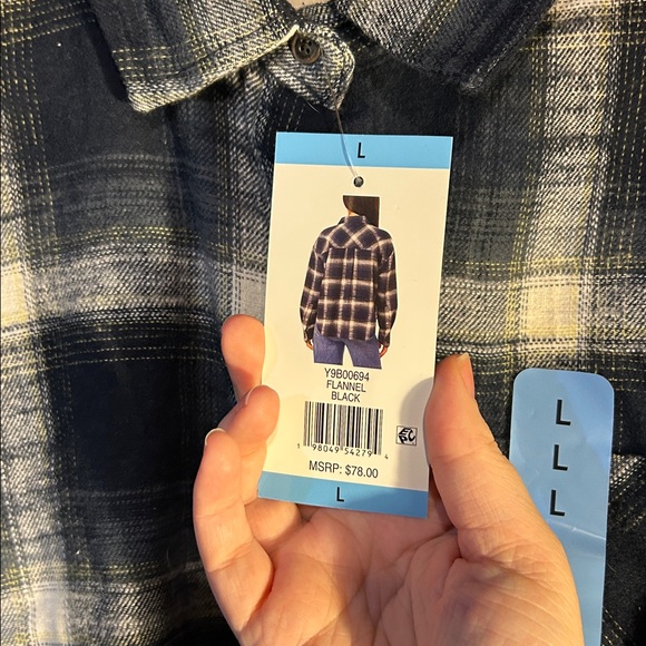 Scotch & Soda Black and White Plaid Button-Down Shirt - Picture 3 of 4